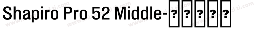 Shapiro Pro 52 Middle字体转换